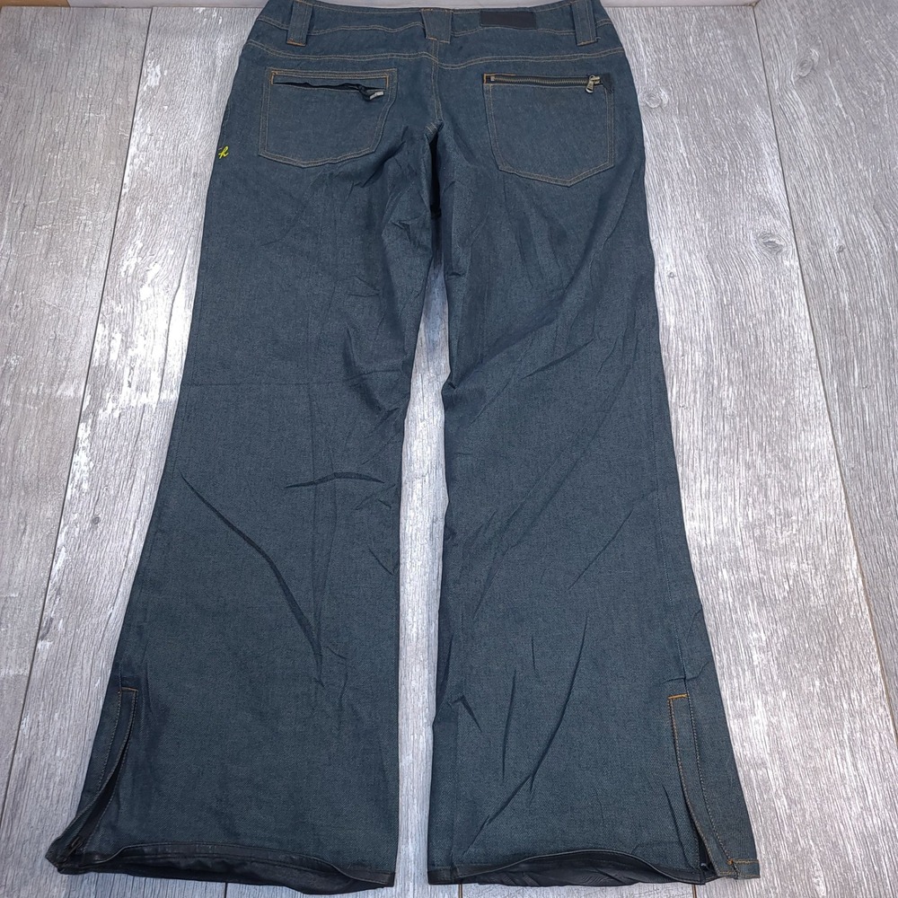 Holden Snow Pants Womens Large Blue Denim Waterproof Breathable Ski Snowboard - Picture 2 of 8